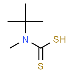 ChemSpider 2D Image | Methyl(2-methyl-2-propanyl)carbamodithioic acid | C6H13NS2