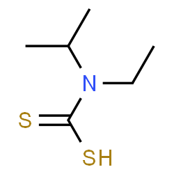 ChemSpider 2D Image | Ethyl(isopropyl)carbamodithioic acid | C6H13NS2
