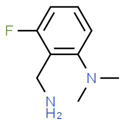 ChemSpider 2D Image | 2-(Aminomethyl)-3-fluoro-N,N-dimethylaniline | C9H13FN2