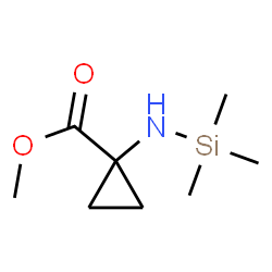ChemSpider 2D Image | Methyl 1-[(trimethylsilyl)amino]cyclopropanecarboxylate | C8H17NO2Si