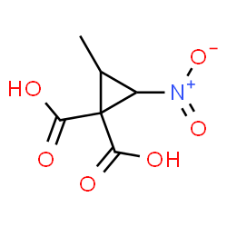 ChemSpider 2D Image | 2-Methyl-3-nitro-1,1-cyclopropanedicarboxylic acid | C6H7NO6