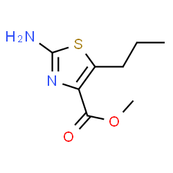 ChemSpider 2D Image | Methyl 2-amino-5-propylthiazole-4-carboxylate | C8H12N2O2S