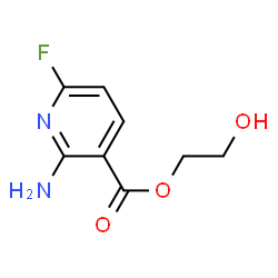 ChemSpider 2D Image | 2-Hydroxyethyl 2-amino-6-fluoronicotinate | C8H9FN2O3