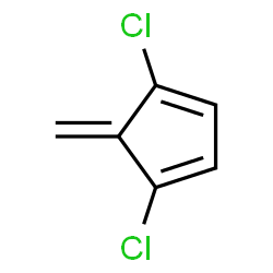 ChemSpider 2D Image | 1,4-Dichloro-5-methylene-1,3-cyclopentadiene | C6H4Cl2