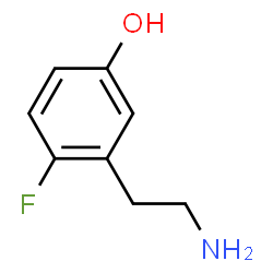 ChemSpider 2D Image | 3-(2-Aminoethyl)-4-fluorophenol | C8H10FNO