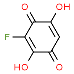 ChemSpider 2D Image | 3-Fluoro-2,5-dihydroxy-1,4-benzoquinone | C6H3FO4
