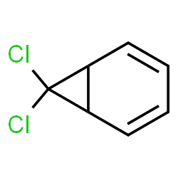 ChemSpider 2D Image | 7,7-Dichlorobicyclo[4.1.0]hepta-2,4-diene | C7H6Cl2