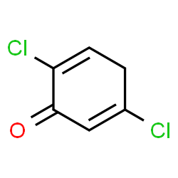 ChemSpider 2D Image | 2,5-Dichloro-2,5-cyclohexadien-1-one | C6H4Cl2O