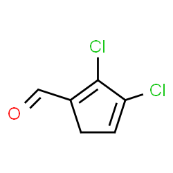 ChemSpider 2D Image | 2,3-Dichloro-1,3-cyclopentadiene-1-carbaldehyde | C6H4Cl2O