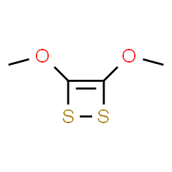 ChemSpider 2D Image | 3,4-Dimethoxy-1,2-dithiete | C4H6O2S2