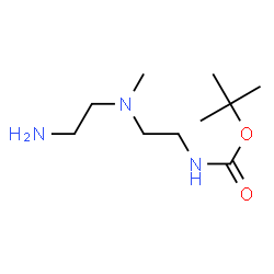 ChemSpider 2D Image | tert-Butyl (2-((2-aminoethyl)(methyl)amino)ethyl)carbamate | C10H23N3O2