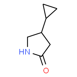 ChemSpider 2D Image | 4-Cyclopropyl-2-pyrrolidinone | C7H11NO