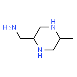 ChemSpider 2D Image | 1-(5-Methyl-2-piperazinyl)methanamine | C6H15N3
