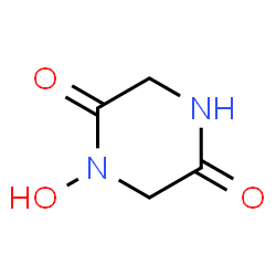 ChemSpider 2D Image | 1-Hydroxy-2,5-piperazinedione | C4H6N2O3