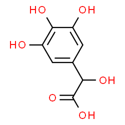 ChemSpider 2D Image | Hydroxy(3,4,5-trihydroxyphenyl)acetic acid | C8H8O6