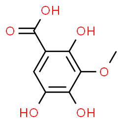 ChemSpider 2D Image | 2,4,5-Trihydroxy-3-methoxybenzoic acid | C8H8O6