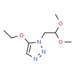 ChemSpider 2D Image | 1-(2,2-Dimethoxyethyl)-5-ethoxy-1H-1,2,3-triazole | C8H15N3O3