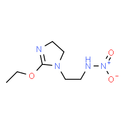 ChemSpider 2D Image | 2-(2-Ethoxy-4,5-dihydro-1H-imidazol-1-yl)-N-nitroethanamine | C7H14N4O3