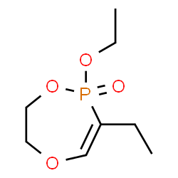 ChemSpider 2D Image | 2-Ethoxy-3-ethyl-6,7-dihydro-2H-1,5,2-dioxaphosphepine 2-oxide | C8H15O4P