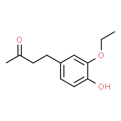 ChemSpider 2D Image | 4-(3-Ethoxy-4-hydroxyphenyl)-2-butanone | C12H16O3