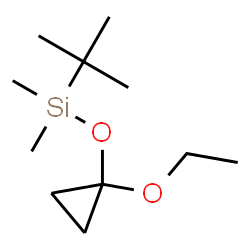 ChemSpider 2D Image | [(1-Ethoxycyclopropyl)oxy](dimethyl)(2-methyl-2-propanyl)silane | C11H24O2Si