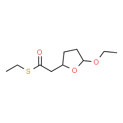 ChemSpider 2D Image | S-Ethyl (5-ethoxytetrahydro-2-furanyl)ethanethioate | C10H18O3S