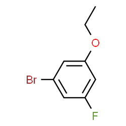 ChemSpider 2D Image | 1-Bromo-3-ethoxy-5-fluorobenzene | C8H8BrFO