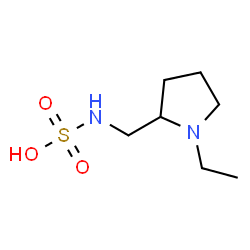 ChemSpider 2D Image | [(1-Ethyl-2-pyrrolidinyl)methyl]sulfamic acid | C7H16N2O3S