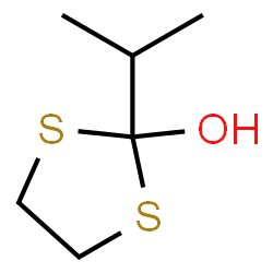 ChemSpider 2D Image | 2-Isopropyl-1,3-dithiolan-2-ol | C6H12OS2