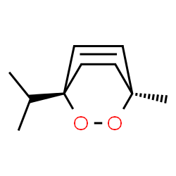 ChemSpider 2D Image | (1R,4S)-1-Isopropyl-4-methyl-2,3-dioxabicyclo[2.2.2]oct-5-ene | C10H16O2