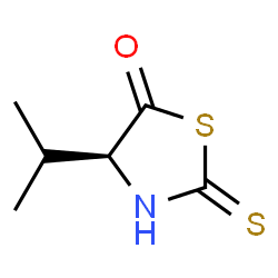 ChemSpider 2D Image | (4S)-4-Isopropyl-2-thioxo-1,3-thiazolidin-5-one | C6H9NOS2