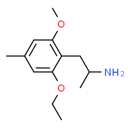 ChemSpider 2D Image | 1-(2-Ethoxy-6-methoxy-4-methylphenyl)-2-propanamine | C13H21NO2
