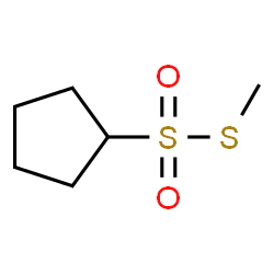 ChemSpider 2D Image | S-Methyl cyclopentanesulfonothioate | C6H12O2S2