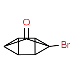 ChemSpider 2D Image | 2-Bromotetracyclo[3.2.0.0~2,7~.0~4,6~]heptan-3-one | C7H5BrO