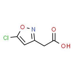ChemSpider 2D Image | (5-Chloro-1,2-oxazol-3-yl)acetic acid | C5H4ClNO3