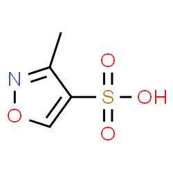 ChemSpider 2D Image | 3-Methyl-1,2-oxazole-4-sulfonic acid | C4H5NO4S