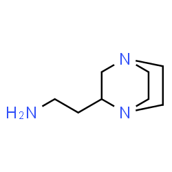 ChemSpider 2D Image | 2-(1,4-Diazabicyclo[2.2.2]oct-2-yl)ethanamine | C8H17N3