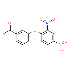 ChemSpider 2D Image | 1-[3-(2,4-Dinitrophenoxy)phenyl]ethanone | C14H10N2O6
