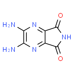 ChemSpider 2D Image | 2,3-diaminopyrrolo[3,4-b]pyrazine-5,7-dione | C6H5N5O2