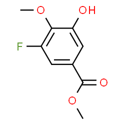 ChemSpider 2D Image | Methyl 3-fluoro-5-hydroxy-4-methoxybenzoate | C9H9FO4