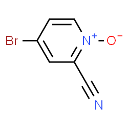 ChemSpider 2D Image | 4-bromo-2-Cyanopyridine 1-oxide | C6H3BrN2O