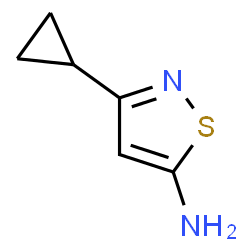 ChemSpider 2D Image | 3-Cyclopropylisothiazol-5-amine | C6H8N2S