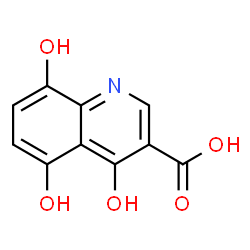 ChemSpider 2D Image | 4,5,8-Trihydroxy-3-quinolinecarboxylic acid | C10H7NO5