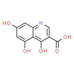 ChemSpider 2D Image | 4,5,7-Trihydroxy-3-quinolinecarboxylic acid | C10H7NO5