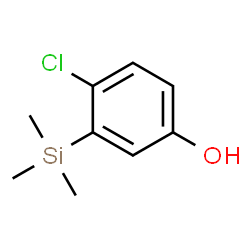 ChemSpider 2D Image | 4-Chloro-3-(trimethylsilyl)phenol | C9H13ClOSi