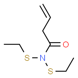 ChemSpider 2D Image | N,N-Bis(ethylsulfanyl)-3-butenamide | C8H15NOS2