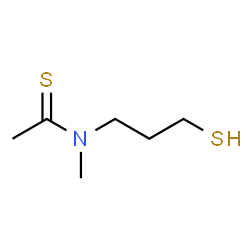ChemSpider 2D Image | N-Methyl-N-(3-sulfanylpropyl)ethanethioamide | C6H13NS2