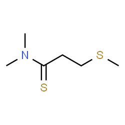 ChemSpider 2D Image | N,N-Dimethyl-3-(methylsulfanyl)propanethioamide | C6H13NS2