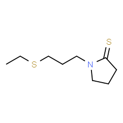 ChemSpider 2D Image | 1-[3-(Ethylsulfanyl)propyl]-2-pyrrolidinethione | C9H17NS2