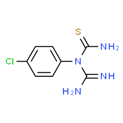 ChemSpider 2D Image | 1-Carbamimidoyl-1-(4-chlorophenyl)thiourea | C8H9ClN4S